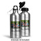 Family Photo and Name Aluminum Water Bottle - Alternate lid options