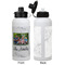 Family Photo and Name Aluminum Water Bottle - White APPROVAL