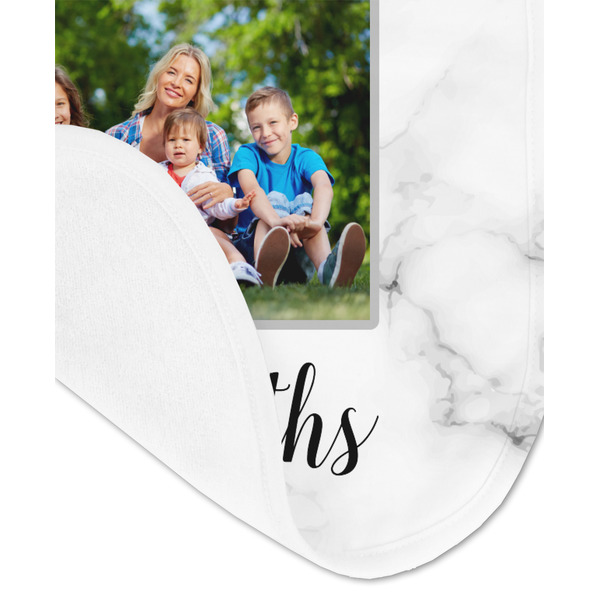 Family Photo and Name Baby Bib - AFT detail