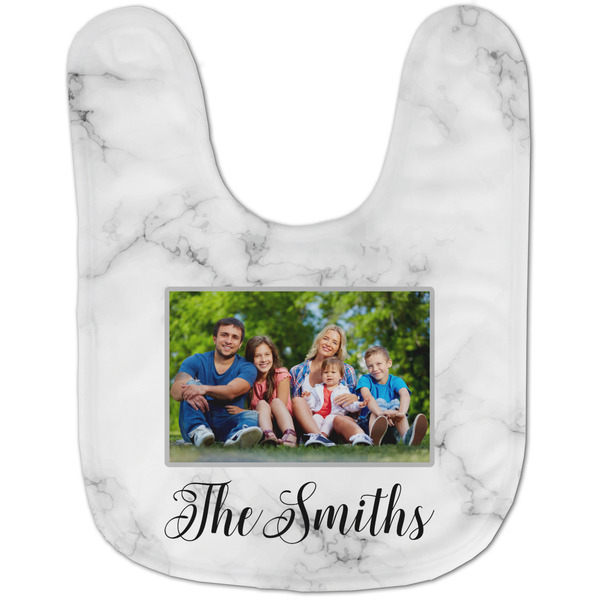 Family Photo and Name Baby Bib - AFT flat