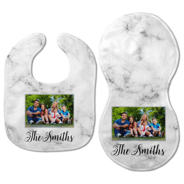Family Photo and Name Baby Bib & Burp Set - Approval (new bib & burp)