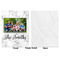 Family Photo and Name Baby Blanket (Single Sided - Printed Front, White Back)