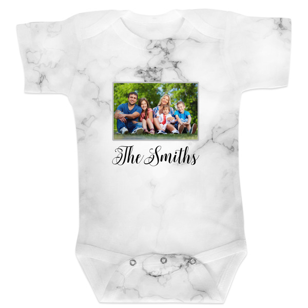 Custom Family Photo and Name Baby Bodysuit - 3-6 Month