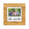 Family Photo and Name Bamboo Trivet with 6" Tile - FRONT