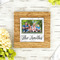 Family Photo and Name Bamboo Trivet with 6" Tile - LIFESTYLE