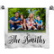 Family Photo and Name Bath Towel - Front