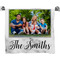 Family Photo and Name Bath Towel