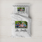 Family Photo and Name Duvet Cover Set - Twin