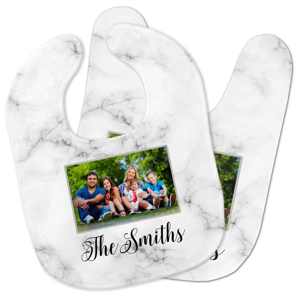 Custom Family Photo and Name Baby Bib