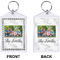 Family Photo and Name Bling Keychain (Front + Back)