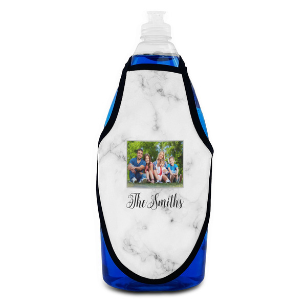Family Photo and Name Bottle Apron - Soap - FRONT