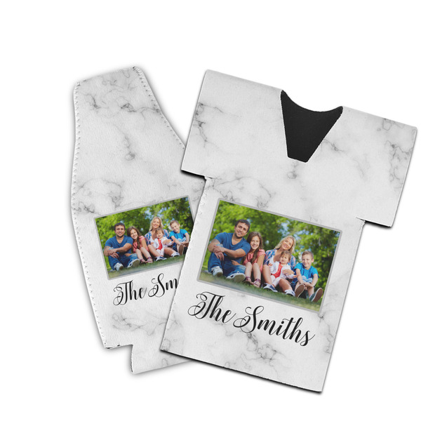 Custom Family Photo and Name Bottle Cooler