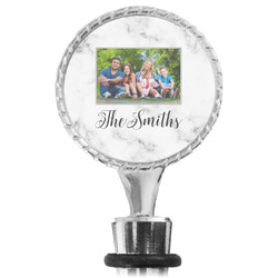 Family Photo and Name Wine Bottle Stopper