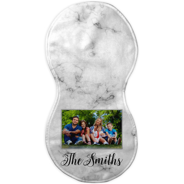 Family Photo and Name Burp Peanut Shaped Flat