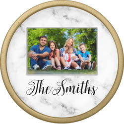 Family Photo and Name Cabinet Knob - Gold