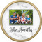 Family Photo and Name Cabinet Knob - Gold - Front