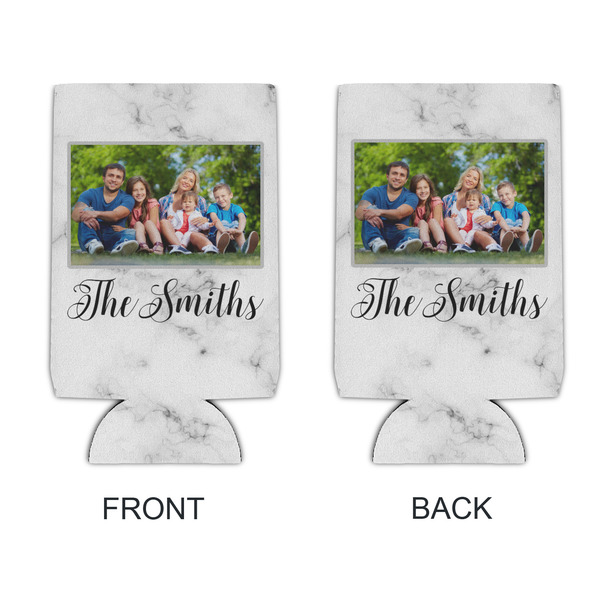 Family Photo and Name Can Cooler - 16oz - Front & Back