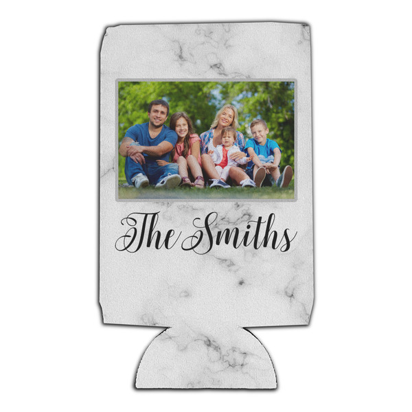 Family Photo and Name Can Cooler - 16oz - Set of 4 - Front