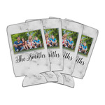 Family Photo and Name Can Cooler - 16 oz - Set of 4