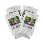 Family Photo and Name Can Cooler - Tall 12 oz - Set of 4