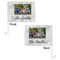 Family Photo and Name Car Flag - 11" x 8" - Front & Back View