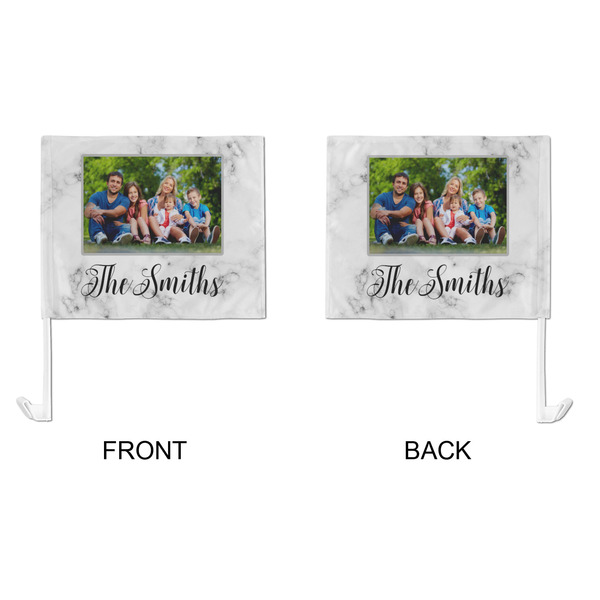 Family Photo and Name Car Flag - Large - APPROVAL