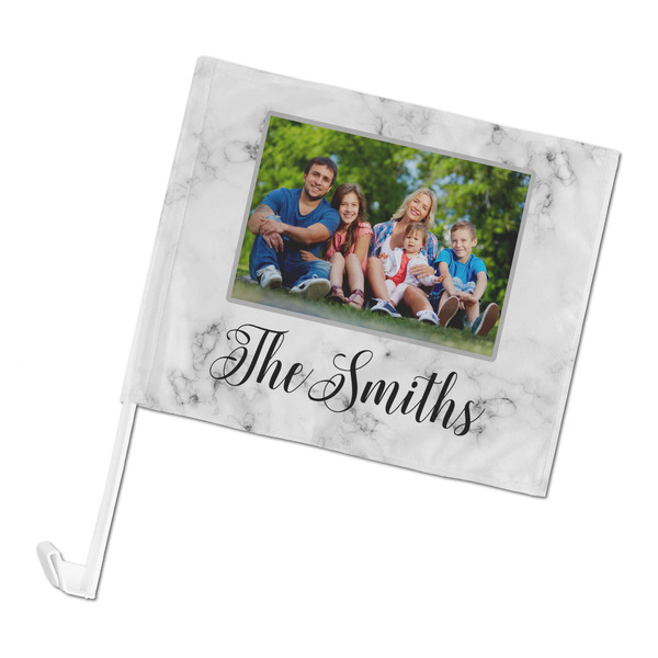 Custom Family Photo and Name Car Flag