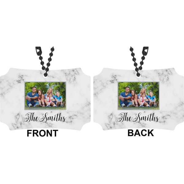 Family Photo and Name Car Ornament - Berlin (Approval)