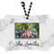Family Photo and Name Rear View Mirror Ornament