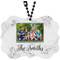 Family Photo and Name Car Ornament (Front)