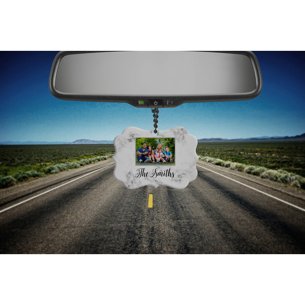Family Photo and Name Car Ornament (Road)