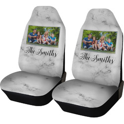 Family Photo and Name Car Seat Covers - Set of Two