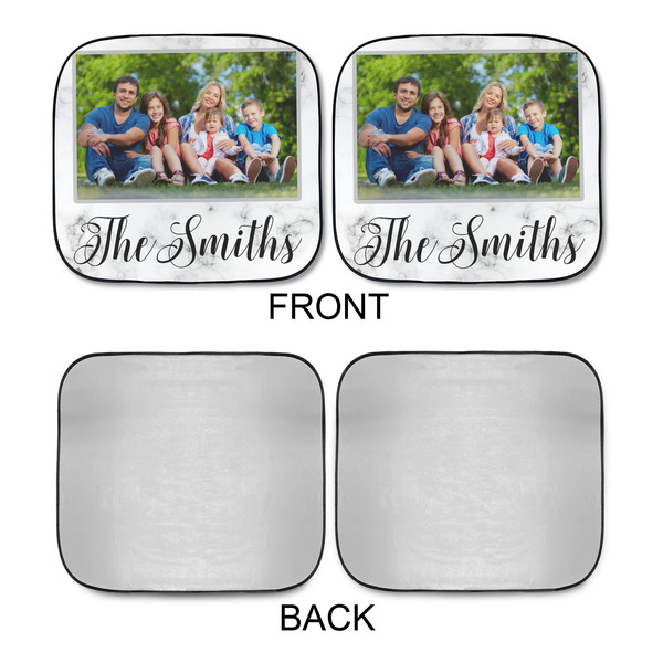 Family Photo and Name Car Sun Shades - APPROVAL