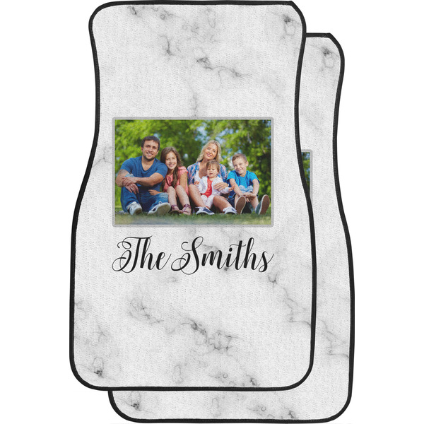 Custom Family Photo and Name Car Floor Mats - Front Seat