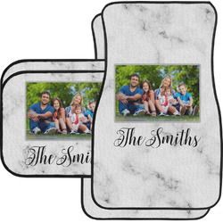 Family Photo and Name Car Floor Mats Set - 2 Front & 2 Back
