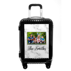 Family Photo and Name Carry On Hard Shell Suitcase
