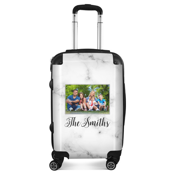 Custom Family Photo and Name Suitcase