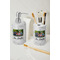 Family Photo and Name Ceramic Bathroom Accessories - LIFESTYLE (toothbrush holder & soap dispenser)
