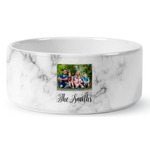 Family Photo and Name Ceramic Dog Bowl