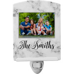 Family Photo and Name Ceramic Night Light