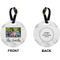 Family Photo and Name Circle Luggage Tag (Front + Back)