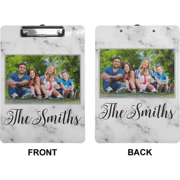 Family Photo and Name Clipboard (Letter) (Front + Back)