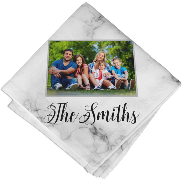 Custom Family Photo and Name Cloth Napkin