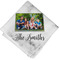 Family Photo and Name Cloth Napkins - Personalized Lunch (Folded Four Corners)