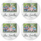 Family Photo and Name Coaster Round Rubber Back - Apvl