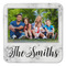Family Photo and Name Coaster Set - FRONT (one)