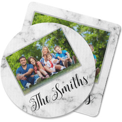 Family Photo and Name Rubber Backed Coaster