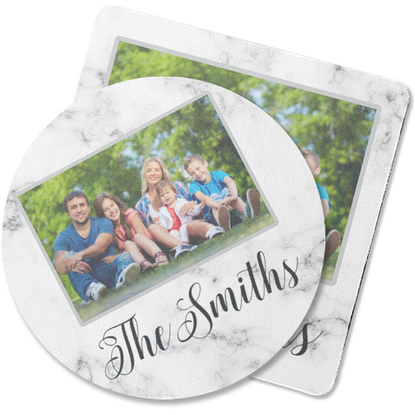 Custom Family Photo and Name Rubber Backed Coaster