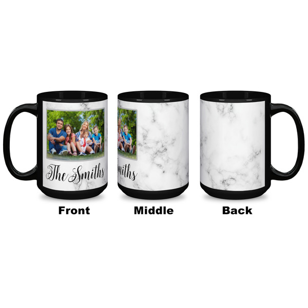 Family Photo and Name Coffee Mug - 15 oz - Black APPROVAL