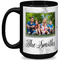 Family Photo and Name Coffee Mug - 15 oz - Black Full